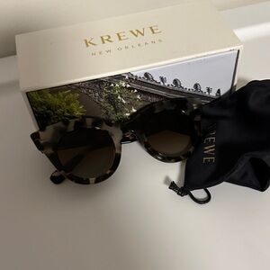 KREWE Olivia Patterned Acetate Cat-Eye Polarized Sunglasses